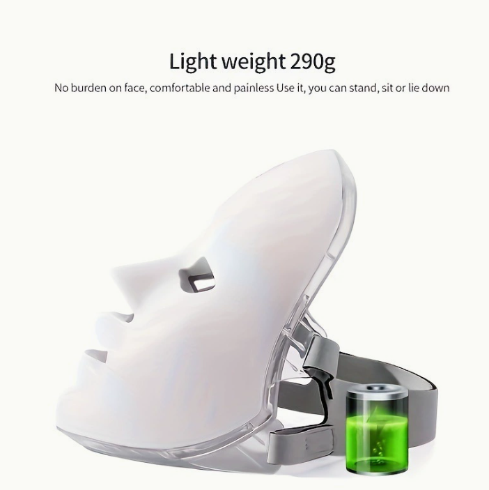 LED therapy face mask for skin rejuvenation