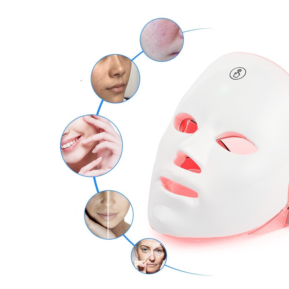 LED therapy face mask for skin rejuvenation